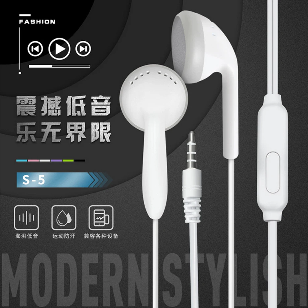 Наушники-вкладыши гарнитура проводное управление стерео звук супер бас с микрофоном спортивные наушники для xiaomi MP3 MP4
