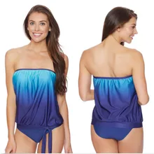 Пикантный слитный Для женщин без бретелек бандажные купальники, купальник летнее пляжное бикини S-3Xl плюс Размеры купальники Для женщин