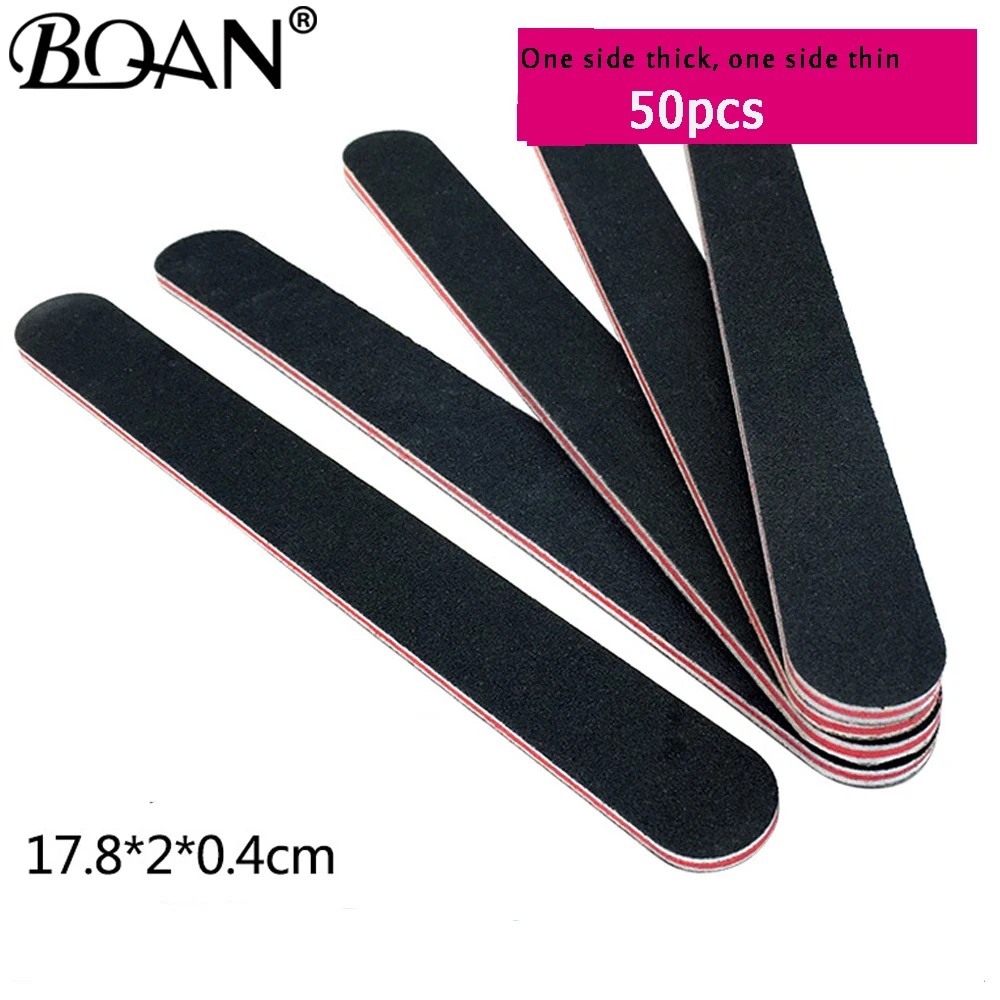 

50pcs/lot Sandpaper Nail File for gel nails 180/240 Professional Manicure Buffer Pedicure Double-sided set de limas Nail Tools