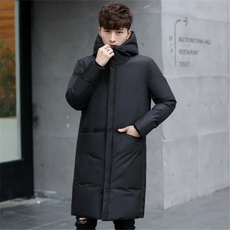 Mannelijke witte donsjack merk kleding hooded zwart Gary lange warm wit duck down jas mannelijke jassen Nieuwe dikke winter winddicht Mannelijke witte donsjack merk kleding hooded zwart Gary lange warm wit duck down jas mannelijke jassen Nieuwe dikke winter winddicht