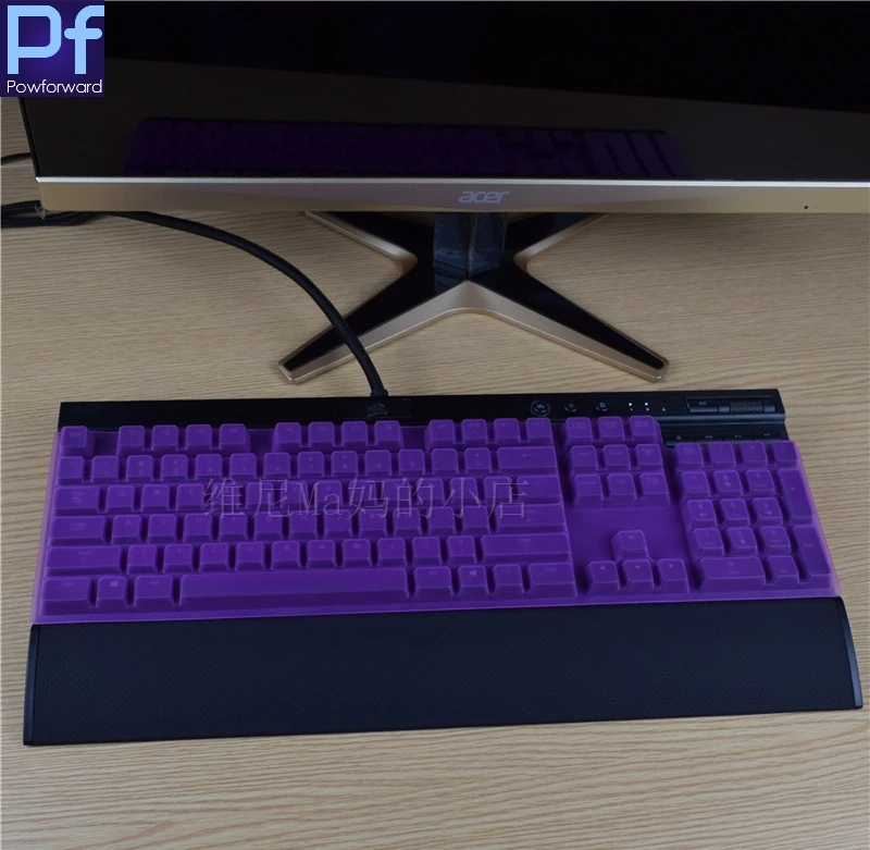 Для CORSAIR K70 RGB LUX/Red LUX K70 RGB MK.2 Механическая игровая клавиатура для настольного ПК, прозрачная Защитная крышка для клавиатуры - Цвет: purple