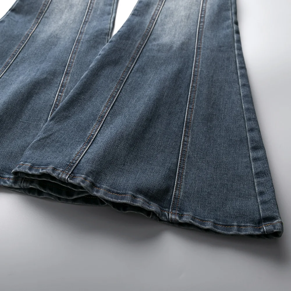 Flare Vaqueros Señoras Mujeres 32 Primavera 25 Oficina Photo Alta De Tamaño La As Pantalones Cintura Trompeta Moda 2019 ¡plus Nueva fYpzF6ZwqZ
