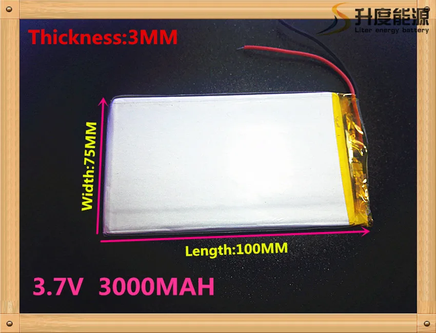 

best battery brand Size 3075100 3.7V 3000mah Lithium polymer Battery For iPad 3 Tablet PCs PDA Digital Products