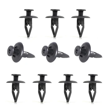 

DWCX NA01-56-145 MNA01-56-145 63844-01A00 MNA01-56145 10Pcs Fastener Rivet Push-Type Retainer Clips For Ford Mazda Nissan Kia