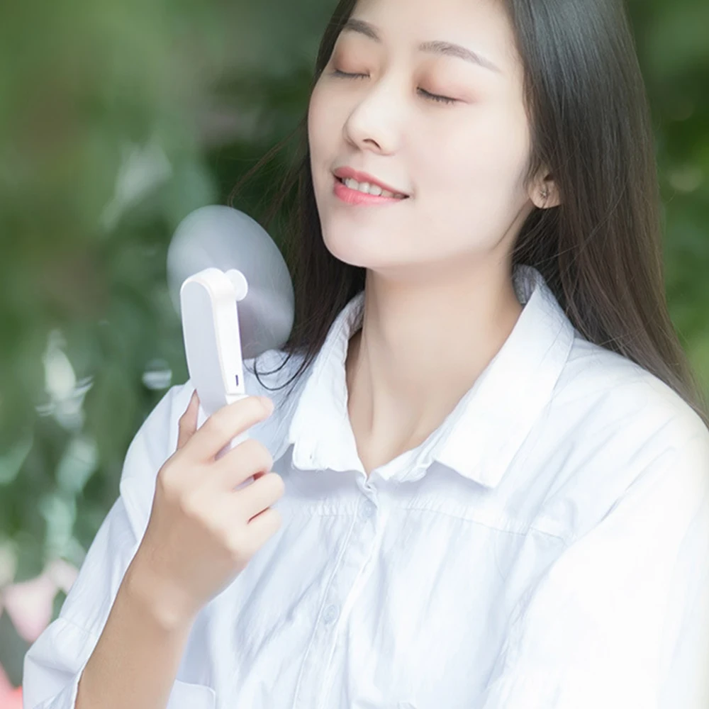 

Portable Fan Pocket Foldable Adjustable Wind Speed Mini Handheld Personal USB Rechargeable Fans Home Office Travel Outdoor