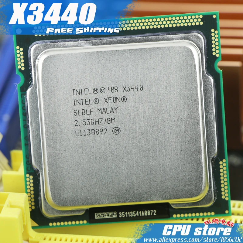 Intel Xeon X3440 cpu, / 2.53GHz / LGA1156 / 8MB /Quad Core / Free ...