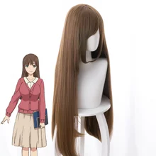 Домашняя na Kanojo Косплей Hina Tachibana парики длинные коричневые волосы Hina Tachibana косплей парик Хэллоуин карнавальные ботинки парики
