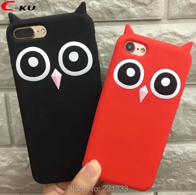C ku мягкий силиконовый гелевый Чехол с рисунком совы для Iphone X XS 8 7 PLUS plus 6 6S SE 5 1 50