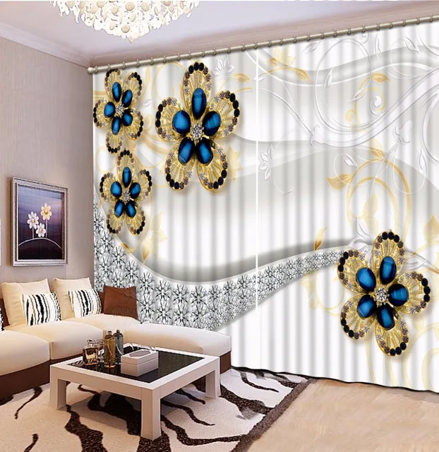 Luxe Européenne Moderne relief rideau pays chambre rideaux décor à ... Luxe Européenne Moderne relief rideau pays chambre rideaux décor à ...