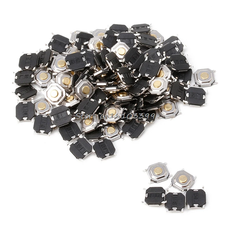 100 x Waterproof Microswitch Tactile Tact 4 Pin Push Button Switch Momentary SMD G08 Drop ship 100 x Waterproof Microswitch Tactile Tact 4 Pin Push Button Switch Momentary SMD G08 Drop ship