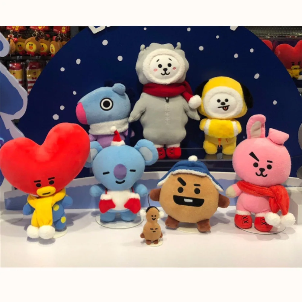 

Bt21 Toys Christmas Plush Stuffed Dolls Bts Plush Toy Kpop Soft Doll New Arrive Gift for Kids Drop Shipping