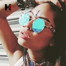 SHAUNA Unique 13 Colors Men Gothic Sun Glasses Fashion Women Metal Frame Steampunk Sunglasses Vintage Round Punk Eyewear