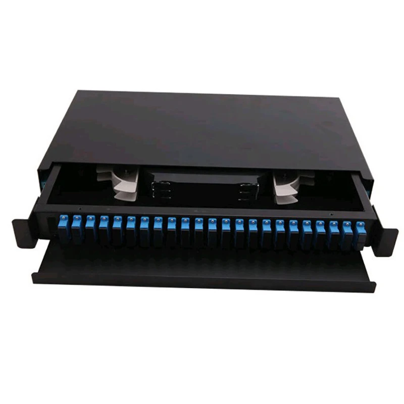 

High Performance 19 inch 24/48 core Pull type optical fiber distribution frame SC port Rack Mounted Indoor fiber patch panel ODF