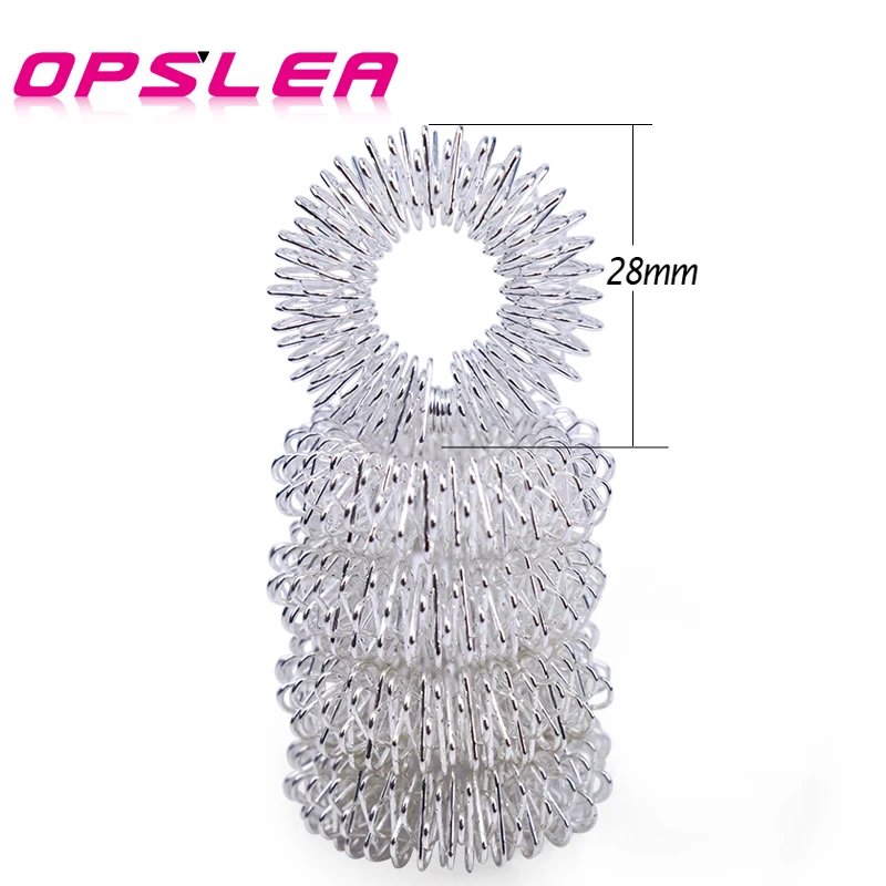 Hot Sale Silver Finger Massage Ring Acupuncture Ring Body Massager Health Care Fingers Massage Beauty Tools Slimming Relax Hands