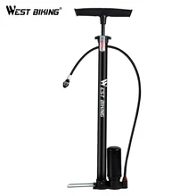 WEST BIKING 150PSI Bicycle Pump High Pressure Bicycle Tire Inflator MTB Bike Air Pump for Motorcycle Electric Car Bike Tire Pump
