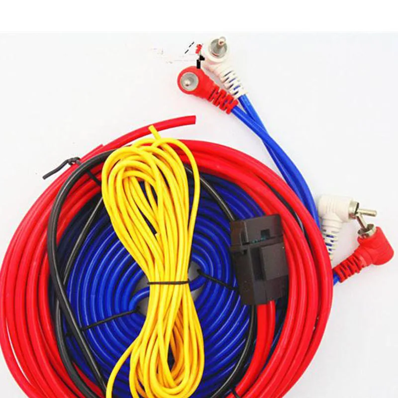 4 м длина проводки усилитель сабвуфер динамик автомобильный аудио провод 60 Вт Профессиональная Установка Провода кабели комплект