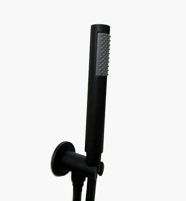 Free shipping Black Brass Bath Hand Held Shower Head Adjust Holder 1.5m