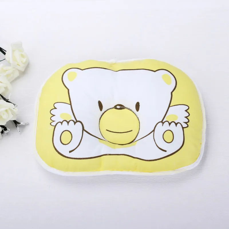1 шт. подушка для младенца 0-3-6 месяцев для детей Чистый хлопок Мягкий Подушка TRQ0298 - Цвет: Цвет: желтый