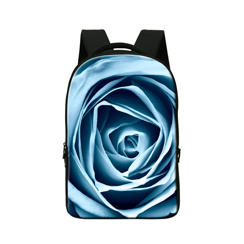 School Smart Youth Backpack with Inside Pocket for college fashion bags for teenager girls 3D rose