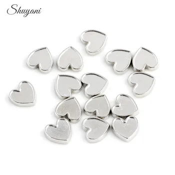 

100PC!! Wholesale 10*10mm Heart Collet Charms Cabochon Stickers Floating Locket Charms for Living Memory Locket