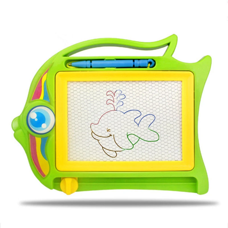 Baru Kartun Gajah Ikan Warna Magnetik Sketsa Kecerdasan Anak Mainan Menggambar Mainan Aliexpress