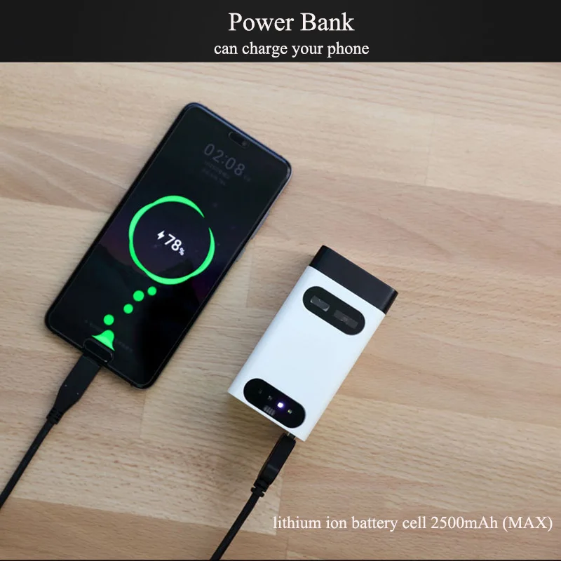  Phone Holder for smartphone Power Bank Stand with Wireless Laser Projection Virtual Keyboard Mouse 