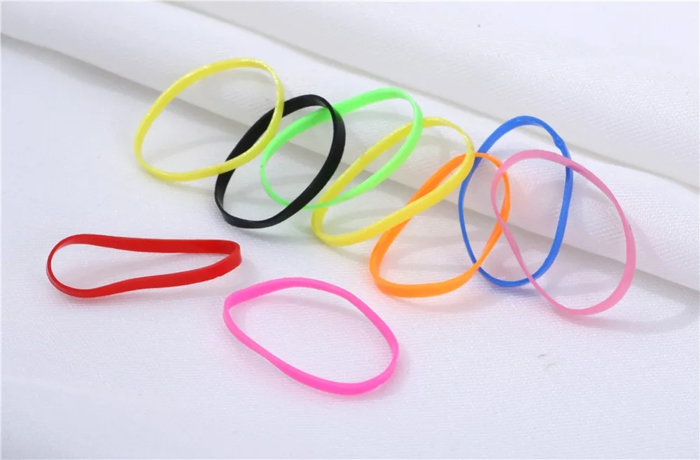 Elastic Hair Bands Children Small Hair Rope Mixing Color Disposable Rubber Band High Elastic Base Ring Accessories for Hair Ties