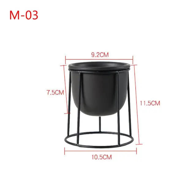 Color: White, Sheet Size: M Kucus Europe Small Plants Ceramic Flower Pot White Succulent Planter Garden See ed Pots with Geometric Iron Rack Holder Flowerpot Set Color: White, Sheet Size: M Kucus Europe Small Plants Ceramic Flower Pot White Succulent Planter Garden See ed Pots with Geometric Iron Rack Holder Flowerpot Set