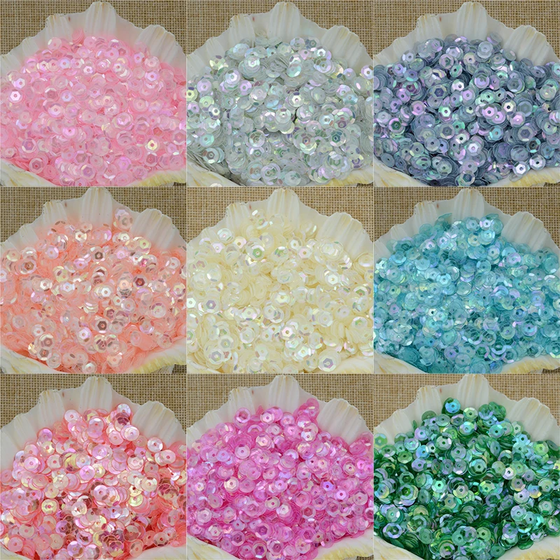 

Hot Sale 4000pcs Special Color Crystal 6mm Cup Round Loose Sequins for Crafts Paillettes Sewing Wedding Crafts PVC DIY Materials