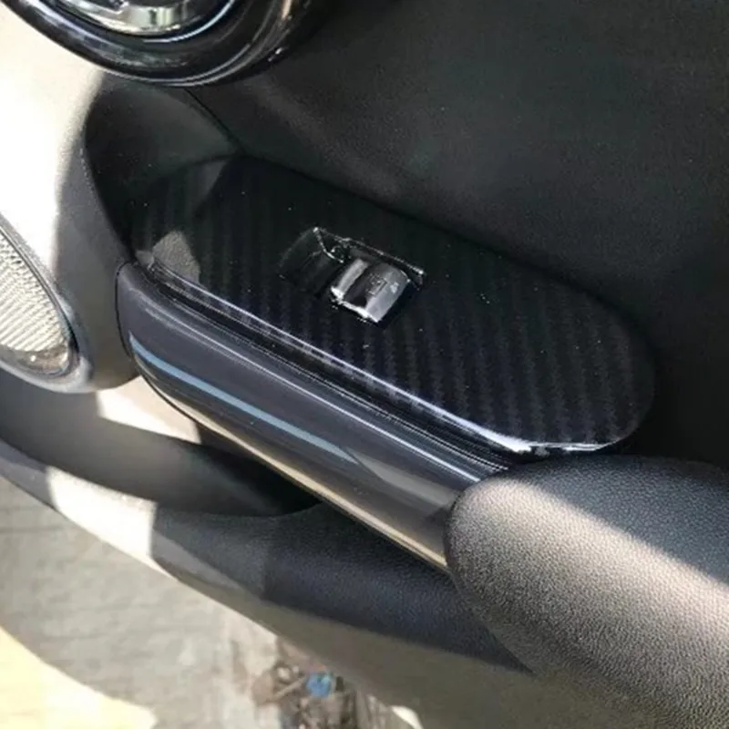 

Carbon Fiber Rearview Mirror Regulating Switch Decoration Cover for Mini Cooper Hatch Hatchback F55 F56 LHD 3-Door and 5-Door