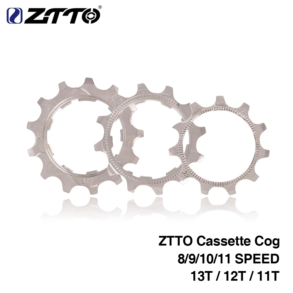 ZTTO 1 шт. MTB дорожный велосипед велосипедная кассета Cog 8 9 10 11 скорость 11T 12T 13T Freewheel Запчасти для ZTTO K7 кассеты велосипедные части