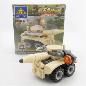 

Kaizhi gift field army enlightenment plastic spell inserting building toys for children 84017 DIY Model Kid Educational Toys