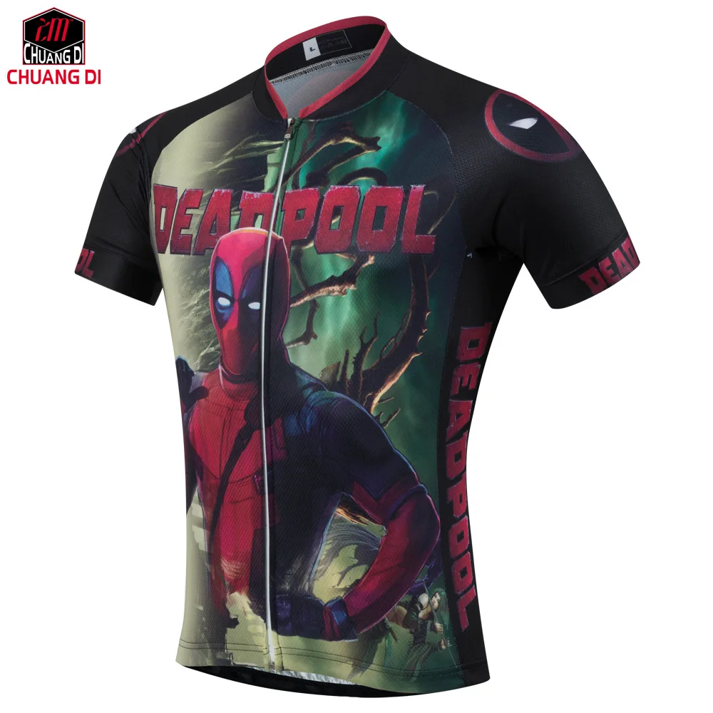 Prix pour 2017 Arrivent Américain Comique Dur À Cuire Deadpool T-Shirt T-shirts Hommes Femmes Personnages de Dessin Animé 3d Vélo maillots Drôle sport maillots Prix pour 2017 Arrivent Américain Comique Dur À Cuire Deadpool T-Shirt T-shirts Hommes Femmes Personnages de Dessin Animé 3d Vélo maillots Drôle sport maillots