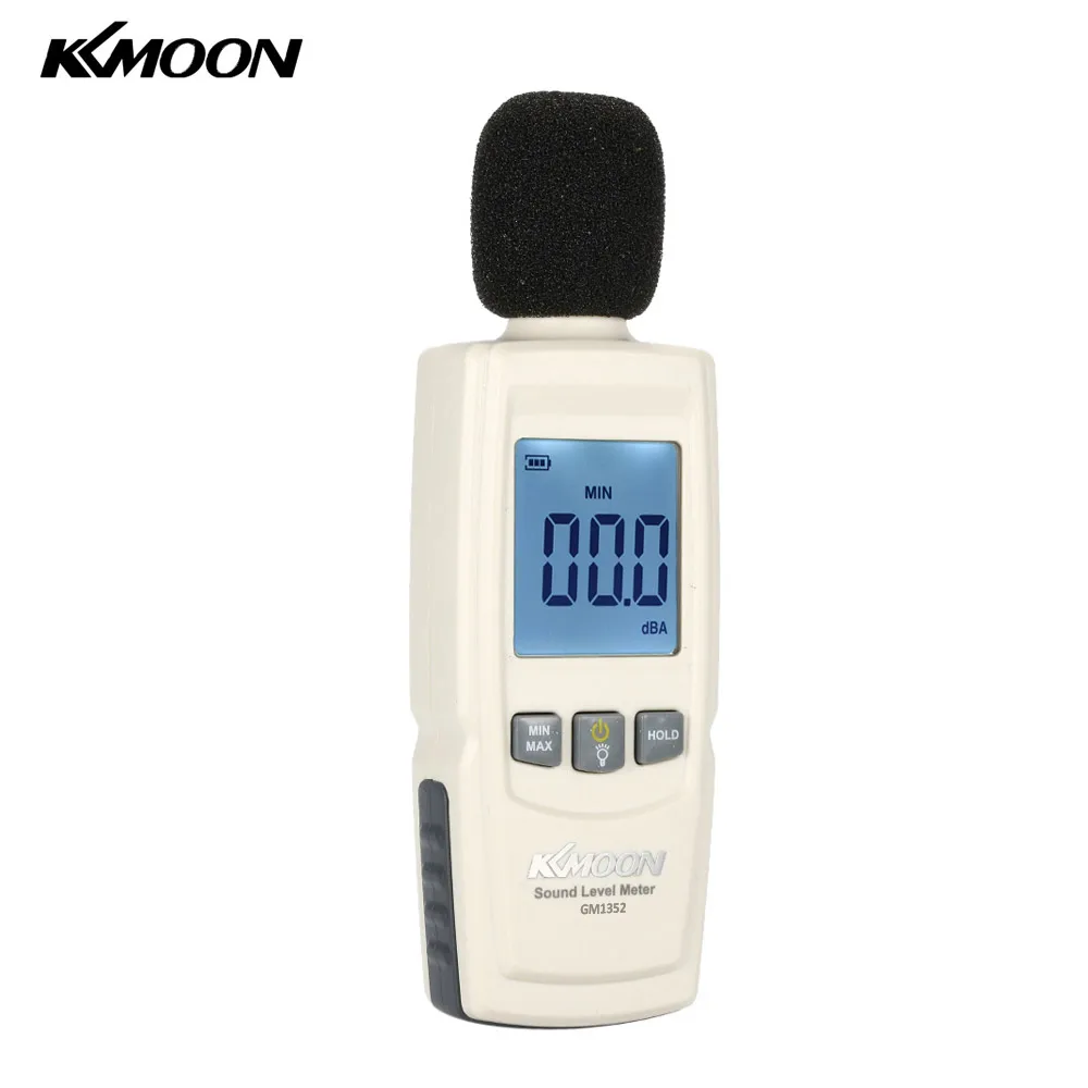

KKmoon LCD Digital Sound Level Meter Noise Volume Measuring Instrument Decibel Monitoring Tester 30-130dB