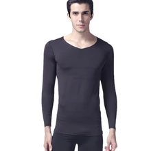 С длинным рукавом Soild бесшовные Кальсоны для женщин Топы корректирующие дно зимние теплые удобные Для мужчин 2 шт. хлопок Термальность Нижнее Бельё для девочек набор мужской