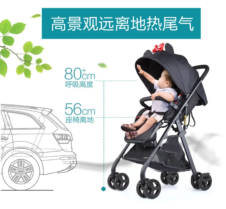 Double baby Stroller for Twins Omni-directional Wheels Half Lying Twin Baby Stroller Baby Double Jogging Stroller 360 Degree