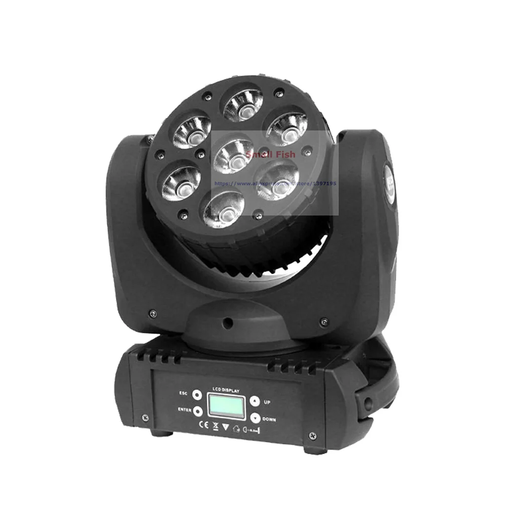 Распродажа 2xlot LED Moving Head Light Mini 7X15W Высокая мощность RGBW 4в1 смешивание цветов 9/12/16