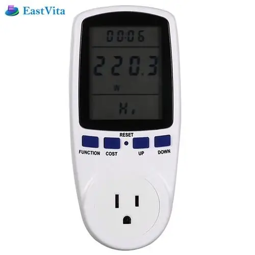 EastVita цифровой ЖК измеритель мощности измерительная розетка ватт Напряжение
