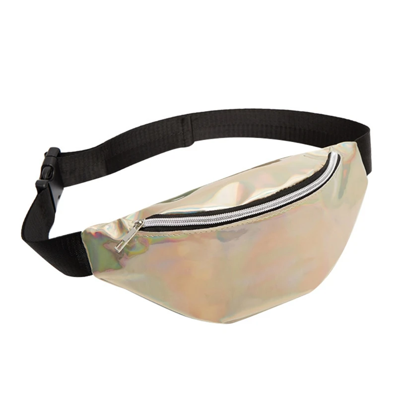 

Female Bags 2019 Fashion Women Girls Kids Belt Fanny Pack Waist Bag Luxury Laser Multicolored Sequined Ladies Pochete