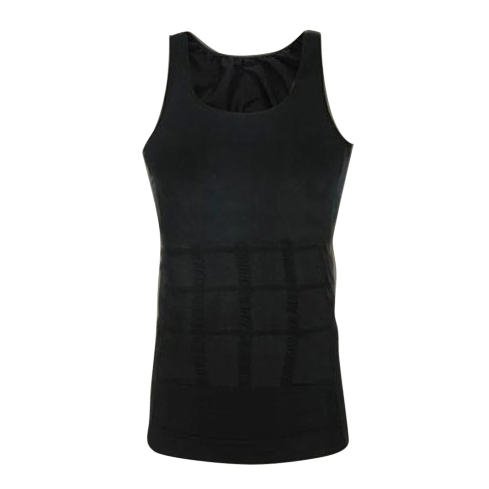 Men Tight Slimming Body Shapewear Vest Shirt Abs Abdomen Slim Tummy Belly Slim Underwear