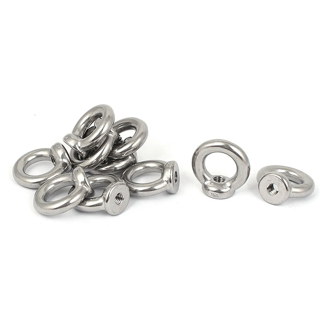 

M8 Female Thread Stainless Steel Lifting Eye Nuts Ring 10 Pcs