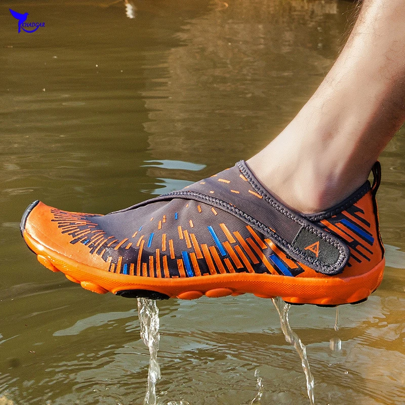تنفس في الهواء الطلق للصدمات المياه الرياضة الخوض رياضة الرجال النساء أكوا أحذية الصيف الشاطئ المنبع الصنادل أحذية للمشي