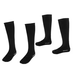 2 пары 3 мм неопреновые носки для дайвинга Подводные ботинки обувь черный L + M плавание унисекс носки-плавники чулки обувь