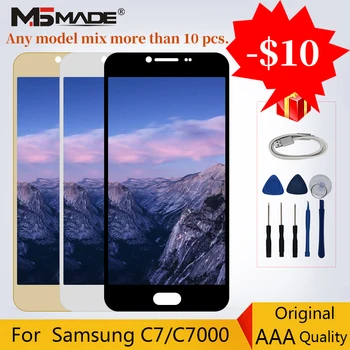 

Original For Samsung Galaxy C7 C7000 LCD Display Touch Screen Digitizer SM-C7000 Replacement Parts Assembly Free Shipping
