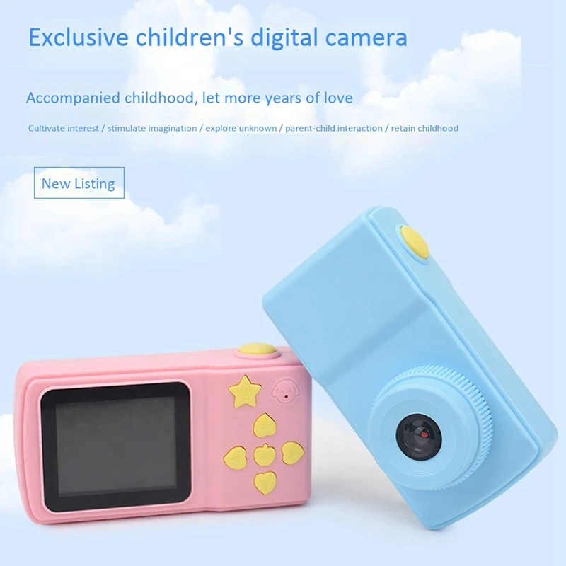 Детский мини цифровой Камера 2 дюймов с милым рисунком Камера игрушки для детей; подарок ребенку на день рождения игрушки Камера