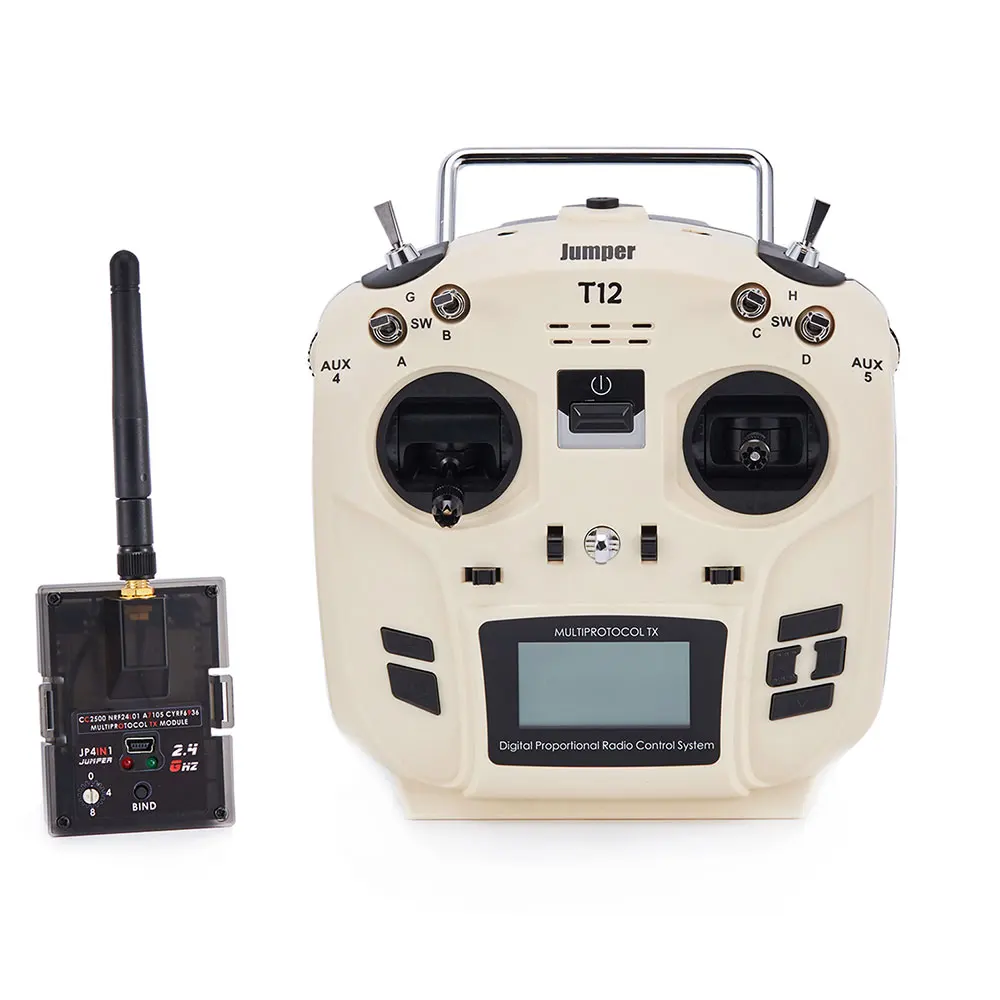 

Jumper T12 OpenTX 16CH Radio Transmitter Remote Controller with JP4-in-1 Multi-protocol RF Module Mode 2 Left Throttle