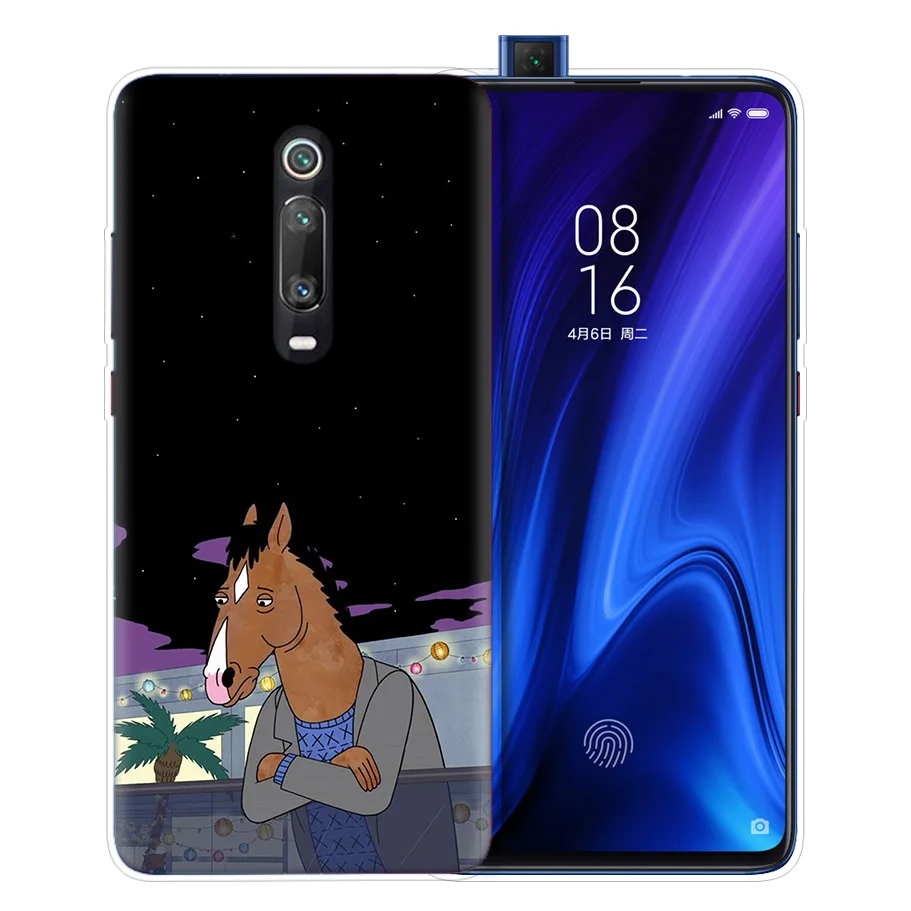 Конь БоДжек чехол для Xiaomi Redmi Note 7 фотоаппаратов моментальной печати 7 S K20 Y3 GO S2 6 6A 7A 5 Pro mi играть до 9 лет A1 A2 8 Lite Poco F1 мягкие чехлы для телефона чехол