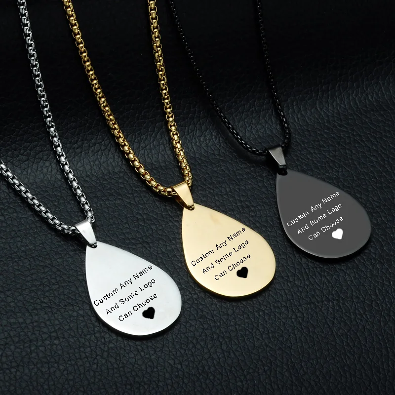 Персонализированные Индивидуальные Имя выгравированы Золотой Dog Tag ожерелье из