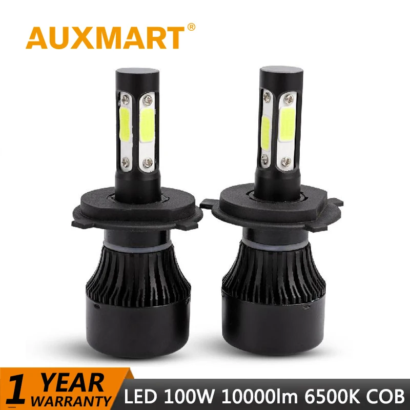 

Auxmart H7 H4 H11 LED Healight Bulb HB3 9005 HB4 9006 H13 LED Lamp Auto 100W 10000lm 6500K LED Headlamp kit Car Light H 7 11 4