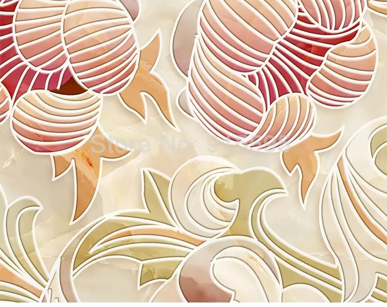 Personalizado 3D Estilo Europeu Mural Papel De